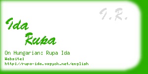ida rupa business card